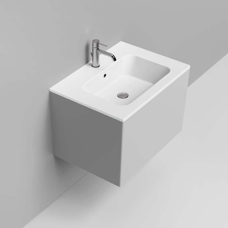 Ceramica Dolomite Vessel Top 710×510 – Merci - Blanc mat