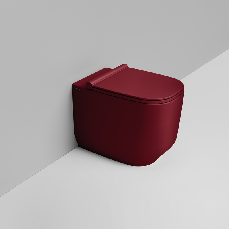 Ceramica Dolomite Cuvette Back to wall 36×56 – Alba - Rouge vin mat