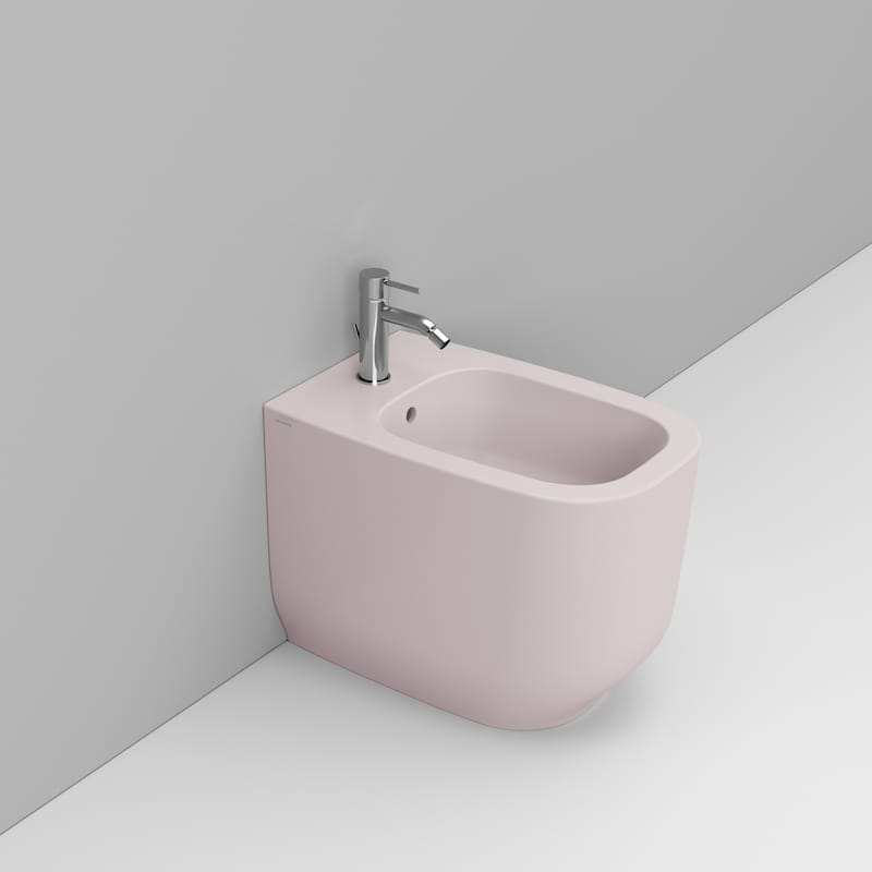 Ceramica Dolomite Back to wall bidet 36×56 – Alba - Antique Pink