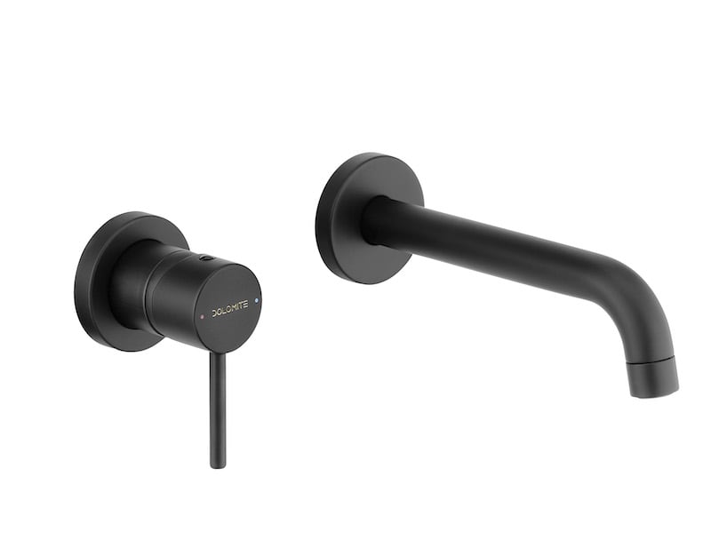 Ceramica Dolomite Built-in basin mixer without plate - Matt Black