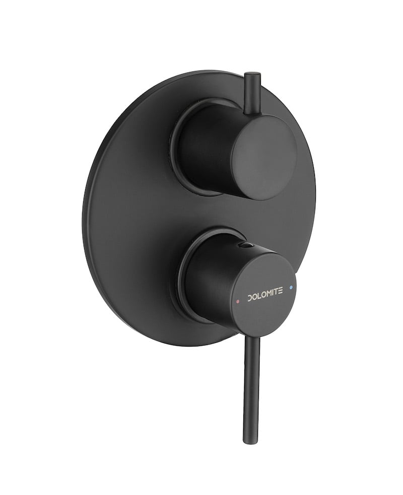 Ceramica Dolomite Built-in complete bath/shower mixer - Matt Black